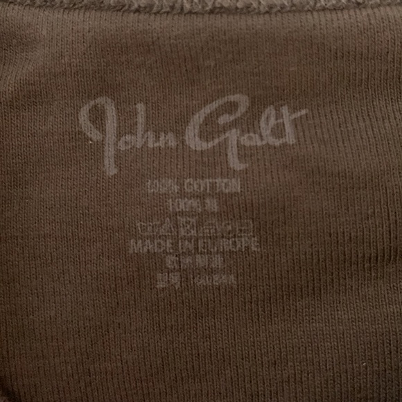 brandy melville, john galt brown cowgirl cropped shirt - Picture 2 of 3